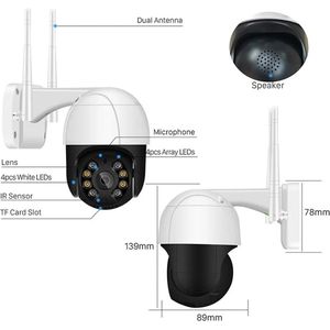 1080P PTZ Wifi IP Camera Outdoor Digitale Zoom AI Menselijk Detecteren Draadloze Camera P 2P Audio 2MP Beveiliging CCTV Camera