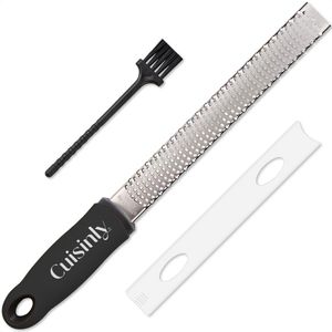 Cuisinly® - Premium Kaasrasp & Zester - Incl. beschermhoesje & borstel