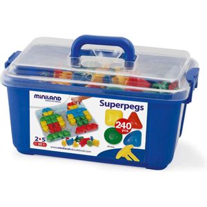 Miniland - Superpegs container - 240 stuks