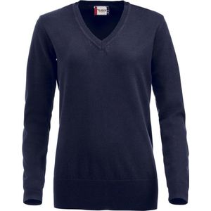 Aston dames V-neck sweater marine m