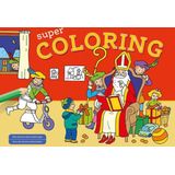 Deltas Kleurboek Supercoloring Sinterklaas 30 X 22 Cm Rood