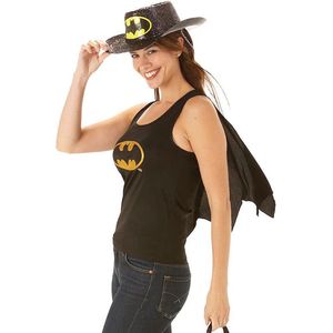 Batgirl Verkleed Topje met Cape Maat 42-44