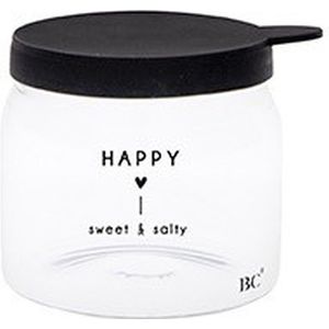 Glazen voorraadpot XXS - Happy sweet and salty