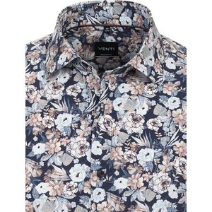 Venti Overhemd Met Bloemmotief Kent Kraag Modern Fit - XL