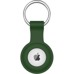 Sleutelhanger geschikt voor: de Airtag -Apple Airtag sleutelhanger - Airtag-sleutelhanger - Airtag hoesje donkergroen - Siliconen