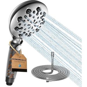 Lexium Ionische Douchekop - Waterbesparende Douchekop - Douchekop met Filter - Handdouche met Hoge druk en Filter