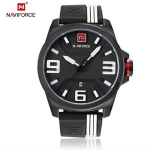 Naviforce Horloge H249 Ø 47 mm - Zwart/Wit - Inclusief horlogedoosje
