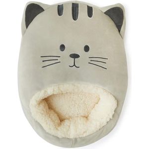 Voetwarmer Kitty - Grijze Zachte en Comfortabele Voetenwarmers voor Optimale Warmte