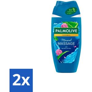 Palmolive - Thermal - Douchegel - Zeezout & Aloë Vera - Mineral Massage - 250 ml - Voordeelverpakking - 2 stuks