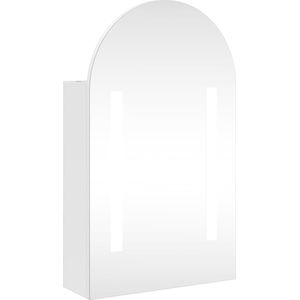 vidaXL-Badkamerkast-met-spiegel-en-LED-gebogen-42x13x70-cm-wit