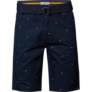 Petrol Industries - Heren All-over print chino-short - Blauw - Maat XXL