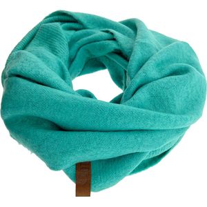 LOT83 Loop sjaal Lola - Omslagdoek - Col - Ronde sjaal - Turquoise - 1 Size fits all