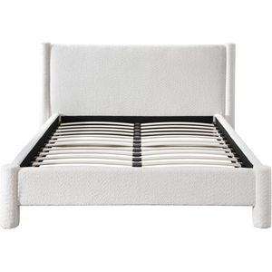 Vente-unique Bed volwassene stof wit 180 x 200 cm CONOMO