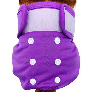 Sharon B - Honden Loopsheidbroekje - Maat S - Voor Kleine Honden - Paars - Verstelbaar in lengte en breedte - Taille 21-28 cm