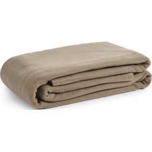 Bamatex Home Textiles - Plaid / Fleecedeken - 180 x 220 cm - Taupe - 350 gr/m²