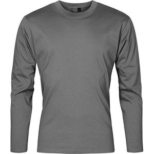 Staal Grijs t-shirt lange mouwen merk Promodoro maat XL