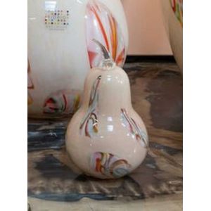 Fidrio Glass - Pear - Peer - Decor Eyes - Glas - Mondgeblazen - Hoogte 18 cm