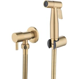 Toilet Bidet Douchekop voor Hygiënisch Wassen zonder Papieren Handdoeken - Goud