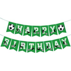 Voetbal Slingers Voetbal Versiering Verjaardag Happy Birthday Slinger Kinderfeestje Verjaardag Versiering