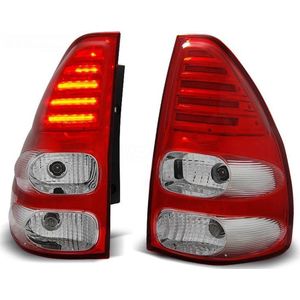 Achterlichten TOYOTA LAND CRUISER 120 03-09 ROOD HELDER LED