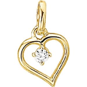 Sparkle14 Hanger Hart Zirkonia - Goud