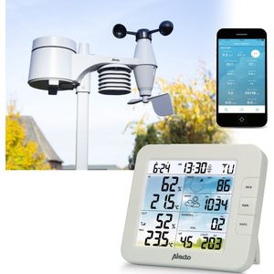 Alecto WS5400 - Professioneel WiFi Weerstation met Buitensensor - App besturing - 8-in-1