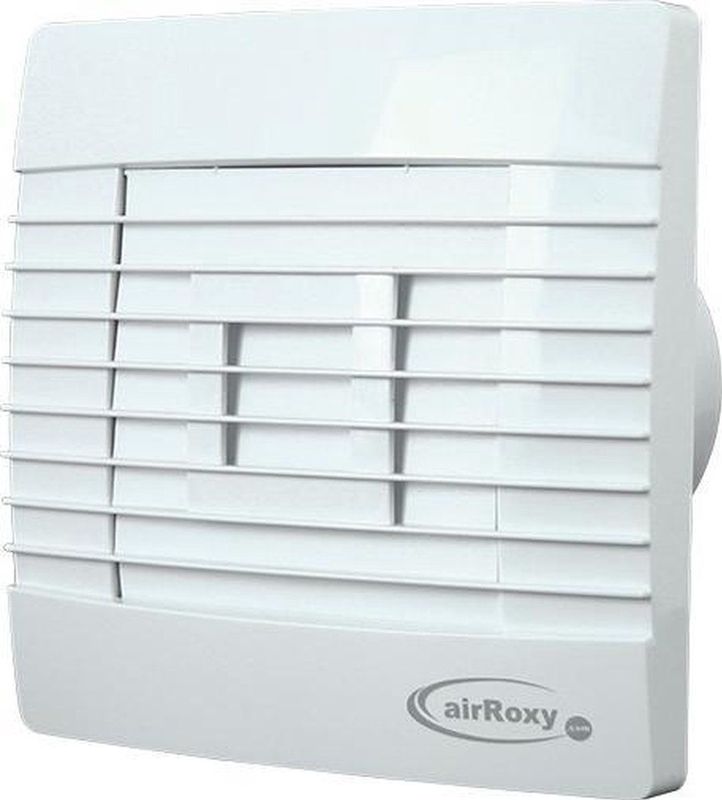 Badkamerventilator met Automatische Sluitklep en Timer 120 mm wit - Prestige 120ZGTS