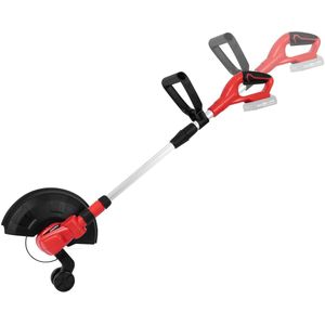 FERM - AX-POWER - GTM1004 - Accu - Grastrimmer - 20V - Telescopische steel - Steunwiel - Verdraaibare kop - Kantelbare steel - Plant beschermbeugel - Instelbare handgreep - Veiligheidsschakelaar - Zonder accu en lader - Snoerloze grasstrimmer