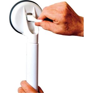 Handgreep Zuignap - 58 cm - Veiligheidsgreep - Veilig zonder te boren – Wit