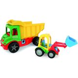 Wader - Multi Truck - Kiepwagen 38cm + Shovel 24cm - Zandbakspeelgoed - Strandspeelgoed