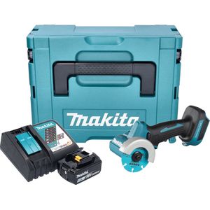 Makita DMC 300 RT1J accu haakse slijper 18 V 76 mm borstelloos + 1x accu 5.0 Ah + lader + Makpac