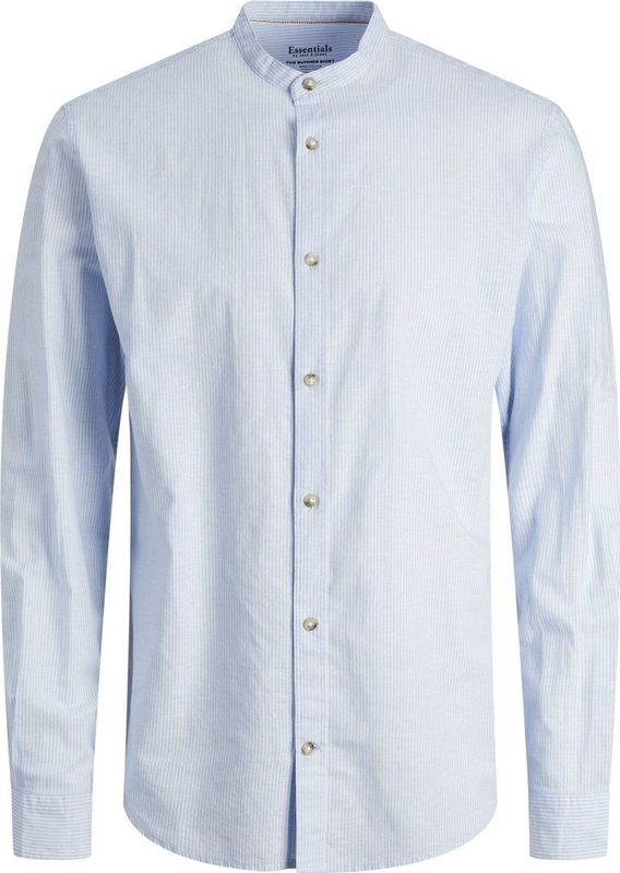 Jack & Jones Summer Band Linen Blend Shirt - Heren - XXL - Cashmere Blue