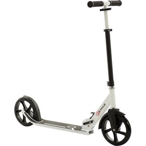 2Cycle Step - Aluminium -  Grote Wielen - 20cm -Zwart-Wit - Autoped - Scooter