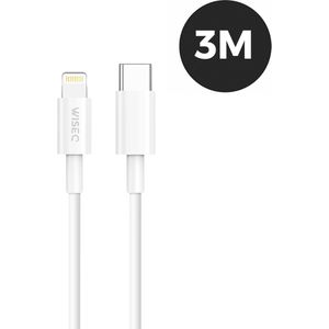 USB C Lightning Kabel - Oplaadkabel Apple iPhone Lightning naar USB C - 3 Meter Fast Charging Kabel iPhone - Wit