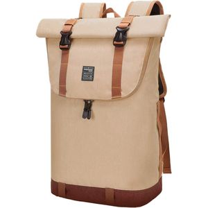 EverVanz Laptop Rugtas Vrouw & Man Roll Top Waterdicht Reizen Wandelen Rugzak Lichtgewicht Casual Dagrugzak Stijlvol Schooltas