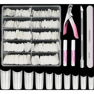 Nageltips voor gelnagels - 500 stuks - Natuurlijk - Acryl
