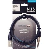 NJS Male XLR Male naar 6,35 mm Mono Jack (1 Meter)