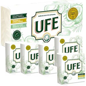 UFE - Kokosnoot Steen Zeep - 5x200g - Milieuvriendelijk - Kleding - Keukenreiniging - Kristalwerk - Algemene huishoudelijke schoonmaak