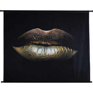 HD Collection Wandkleed Glamour Kiss - Velvet - 146x110 cm (BxH) - Incl. Roede en Haken