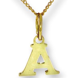 Goud Hanger Letter A 14 karaats