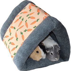 Knaagdier tunnel Snuggle 'n Sleep Wortel - Knaagdierspeelgoed - Grijs / Oranje - 37 x 31 x 25 cm