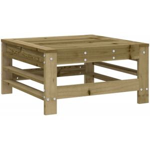 The Living Store Tuinvoetenbank geïmpregneerd grenenhout - Voetenbank - Tuinstoel - Buitenbank - Lounge Bank - Tuinmeubel