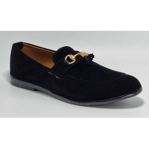 STARLITE - Heren Schoenen - Heren Loafers - Heren Instappers - Suède - Zwart - Maat 41