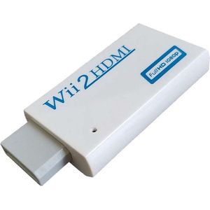 Wii naar HDMI Converter - NTSC 480i 480p, PAL 576i - Wit - Geschikt voor Nintendo Wii