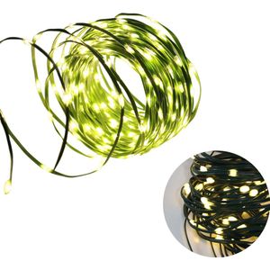 Cheqo® Draadverlichting - Kerstverlichting - Kerstlampjes - Kerstboomverlichting - Lampjes Slinger - Lichtsnoer - LED Lampjes voor Binnen en Buiten - 36 Meter - 480 LED - Extra Warm Wit