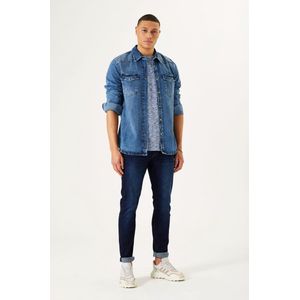 Chief Byron Heren Skinny Fit Jeans Blauw - Maat W27 X L30