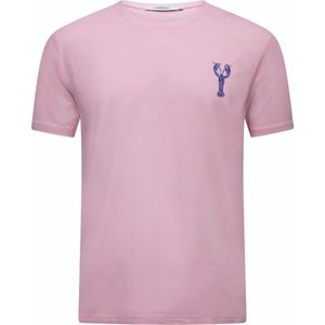 Hommard T-Shirt Pink met kleine Blauwe Paisley Lobster Small