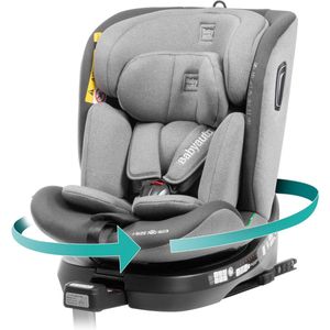 BabyAuto Aitana I-Size Autostoel - 360º draaibaar - Isofix - 40-150 cm - 0-36kg - Tot 12 jaar - Kleur Grijs