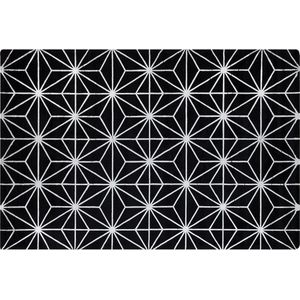 SIBEL - Laagpolig vloerkleed - Zwart - 140 x 200 cm - Viscose