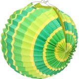 Lampion limegroen/geel 26 cm